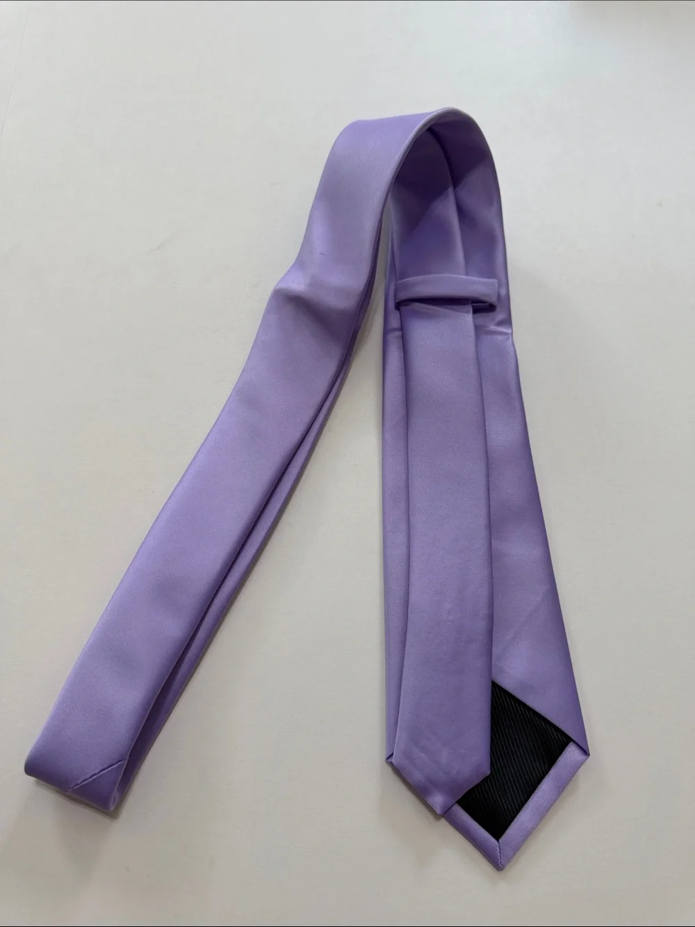 Lavender Satin Tie Set for Men